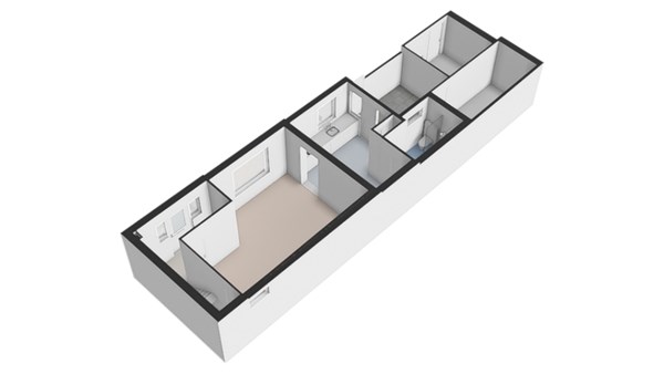 Plattegrond - Van Slingelandtstraat 2, 2613 TT Delft - Begane grond-3D.jpg